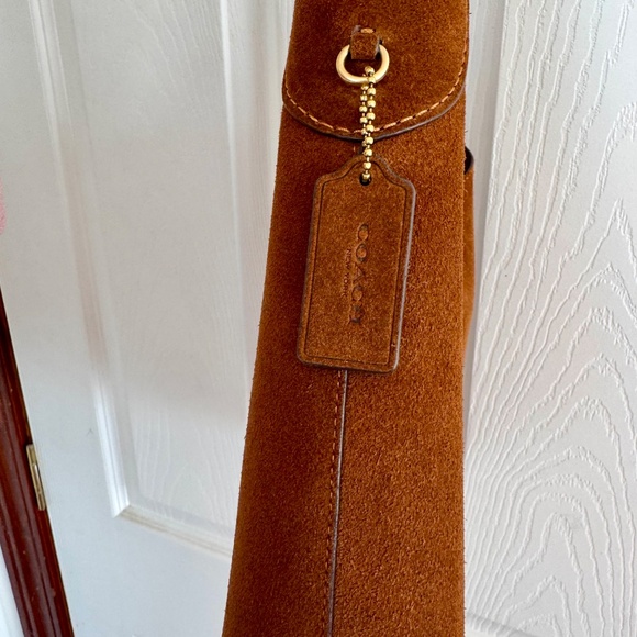 Coach Brooklyn 28 in Warm Brown Suede - Picture 3 of 6